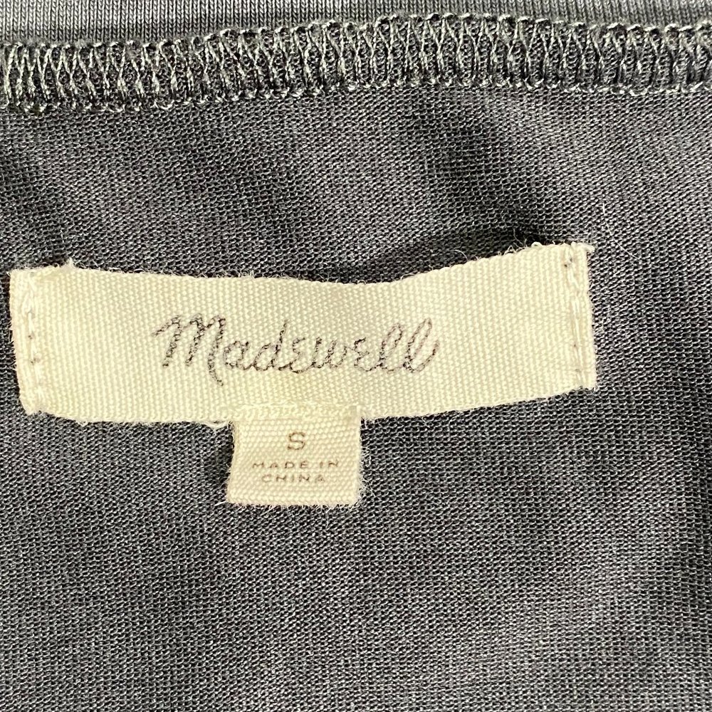 Madewell Gray Sleeveless Easy Fit Modal Cotton Dress Small - Picture 6 of 8